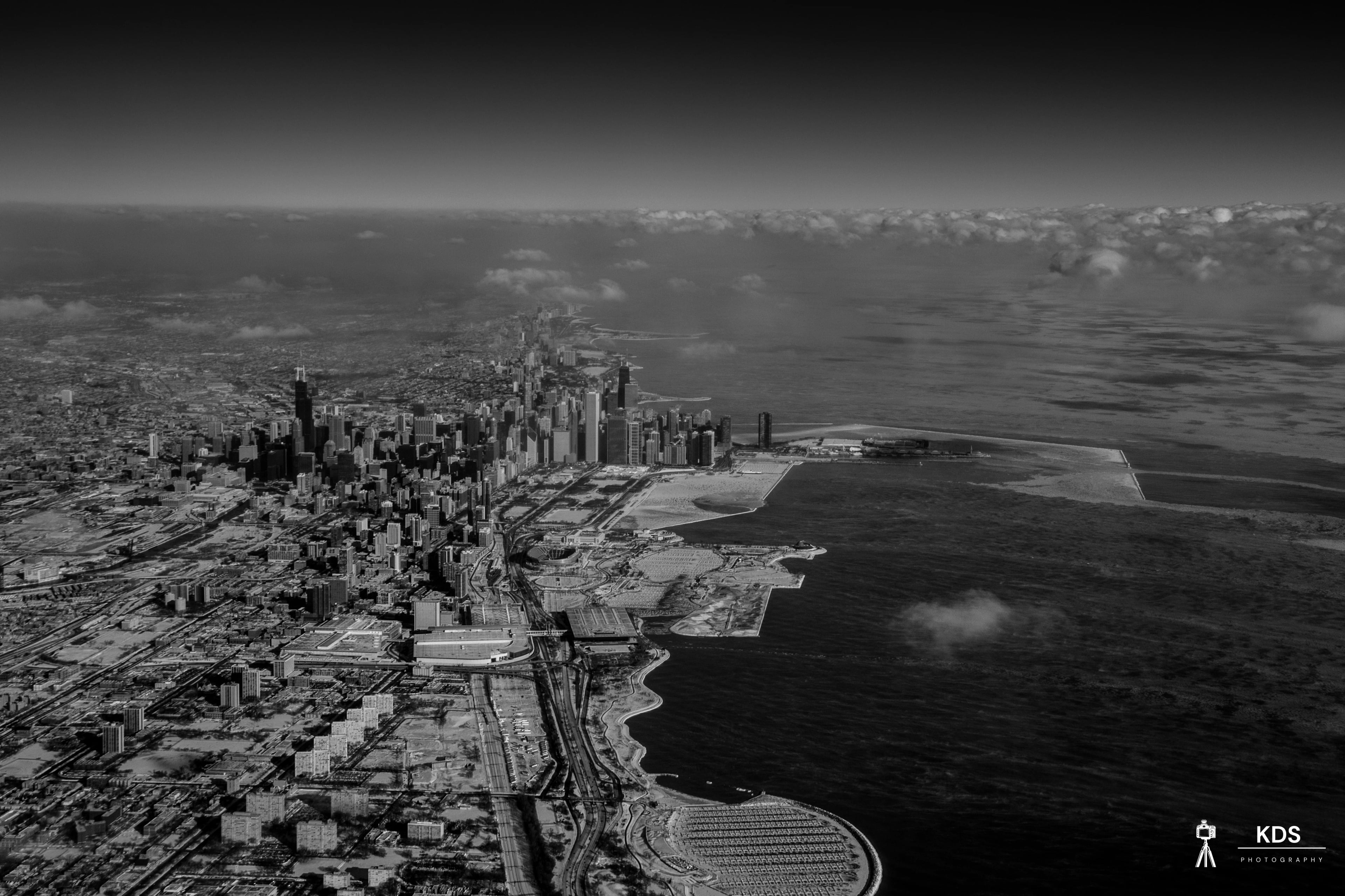 Frozen Chicago Bw - Fine art photography